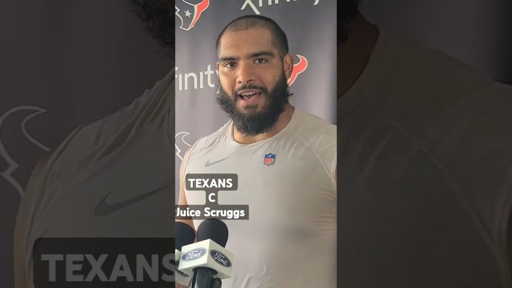#Texans C #JuiceScruggs on the chemistry between the guards & center #houstontexanstrainingcamp #nfl