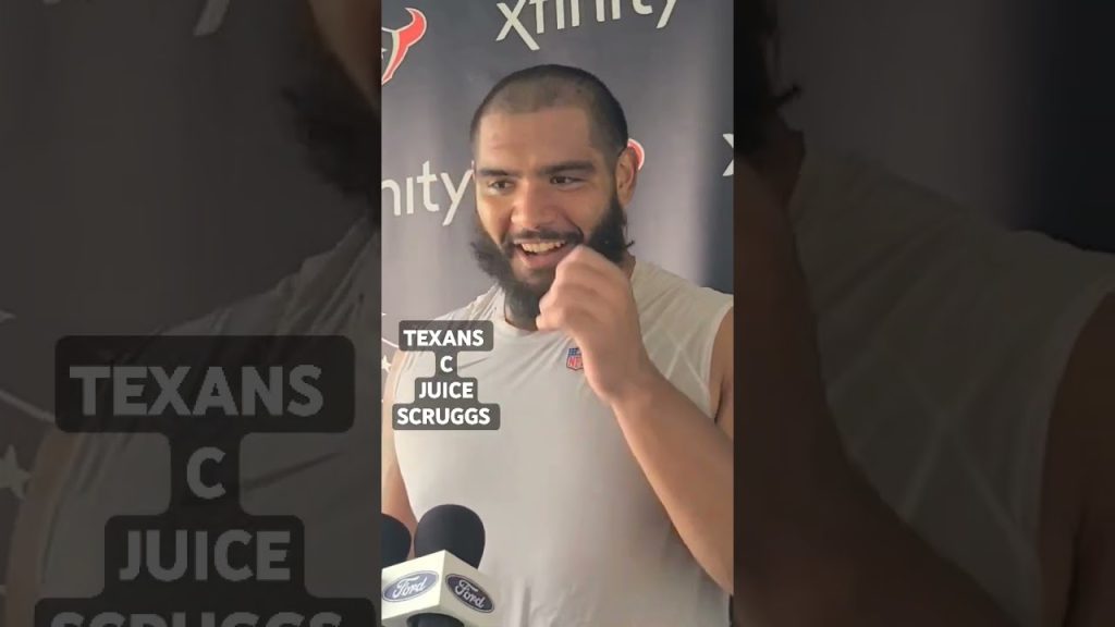 #Texans C #JuiceScruggs , being the best of himself, salute to #jasonkelce #texanstrainingcamp